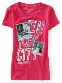 Dámské triko NYC Photo Op - Růžová